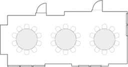 โต๊ะกลมแบบ Banquet