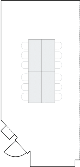 Configuração de sala de reuniões