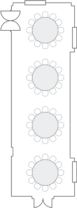 โต๊ะกลมแบบ Banquet