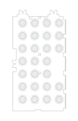 Banket yuvarlak masa