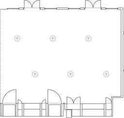 En mesitas de cóctel circulares
