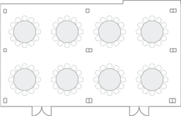 โต๊ะกลมแบบ Banquet