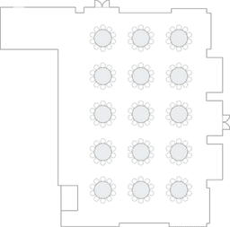 โต๊ะกลมแบบ Banquet