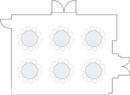 โต๊ะกลมแบบ Banquet