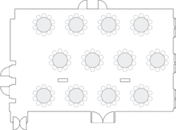 Banket yuvarlak masa