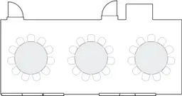 โต๊ะกลมแบบ Banquet