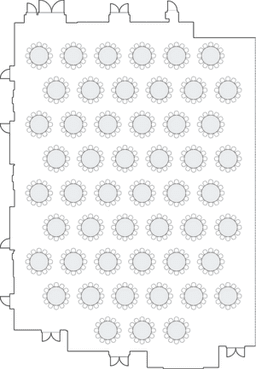 โต๊ะกลมแบบ Banquet