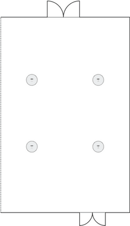 En mesitas de cóctel circulares