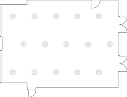 En mesitas de cóctel circulares