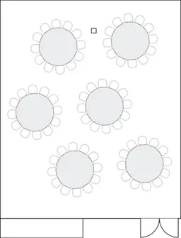 โต๊ะกลมแบบ Banquet