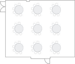 三日月形(キャバレー式)