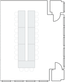 П-образная рассадка