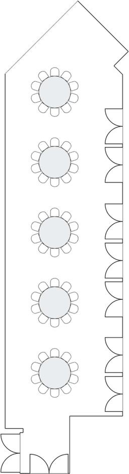 โต๊ะกลมแบบ Banquet