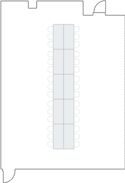 Configuração de sala de reuniões