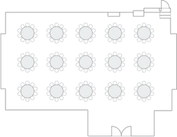 โต๊ะกลมแบบ Banquet