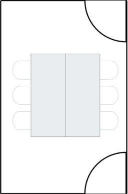 Configuração de sala de reuniões