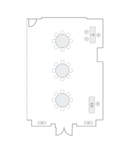 โต๊ะกลมแบบ Banquet