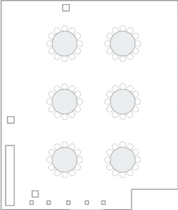 โต๊ะกลมแบบ Banquet