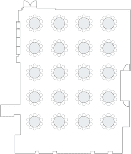 โต๊ะกลมแบบ Banquet