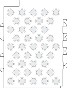 Banket yuvarlak masa