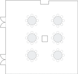 Banket yuvarlak masa