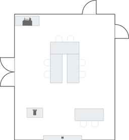 П-образная рассадка