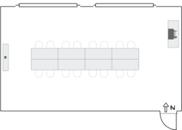 Configuração de sala de reuniões