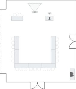 П-образная рассадка