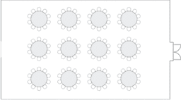 โต๊ะกลมแบบ Banquet