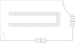 П-образная рассадка