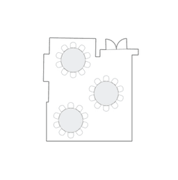 โต๊ะกลมแบบ Banquet