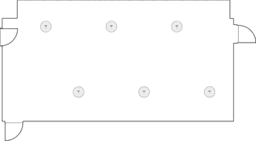 En mesitas de cóctel circulares