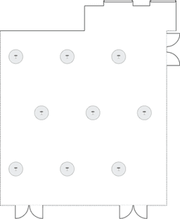 En mesitas de cóctel circulares