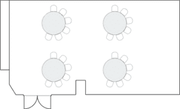 초승달 원형 (극장식)