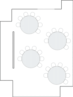 Semicírculos crecientes (Cabaret)