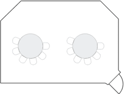 Круглые столы, расставленные полукругом