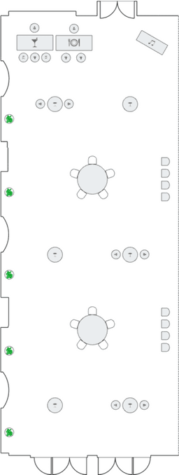 โต๊ะกลมแบบ Cocktail