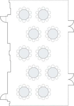 โต๊ะกลมแบบ Banquet