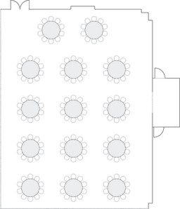 โต๊ะกลมแบบ Banquet