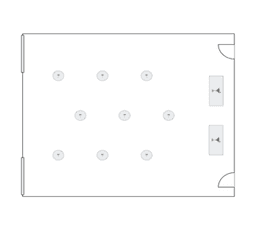 En mesitas de cóctel circulares