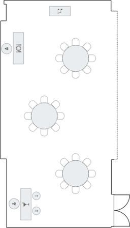 Banket yuvarlak masa