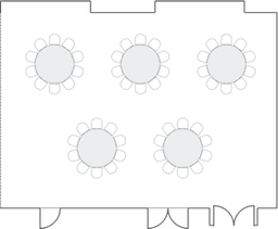 โต๊ะกลมแบบ Banquet