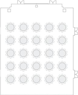 โต๊ะกลมแบบ Banquet