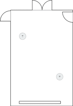 En mesitas de cóctel circulares