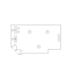 En mesitas de cóctel circulares