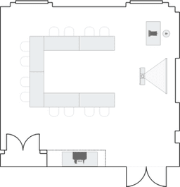 П-образная рассадка