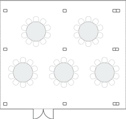 โต๊ะกลมแบบ Banquet