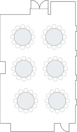 โต๊ะกลมแบบ Banquet