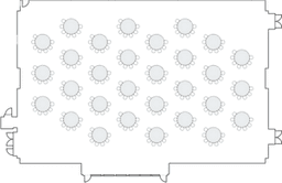 โต๊ะกลมแบบ Crescent (Cabaret)