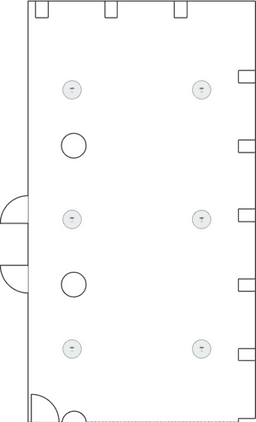 En mesitas de cóctel circulares